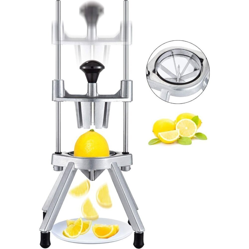 6-Section Commercial Easy Wedger Stainless Steel Blade Fruit Lime Slicer